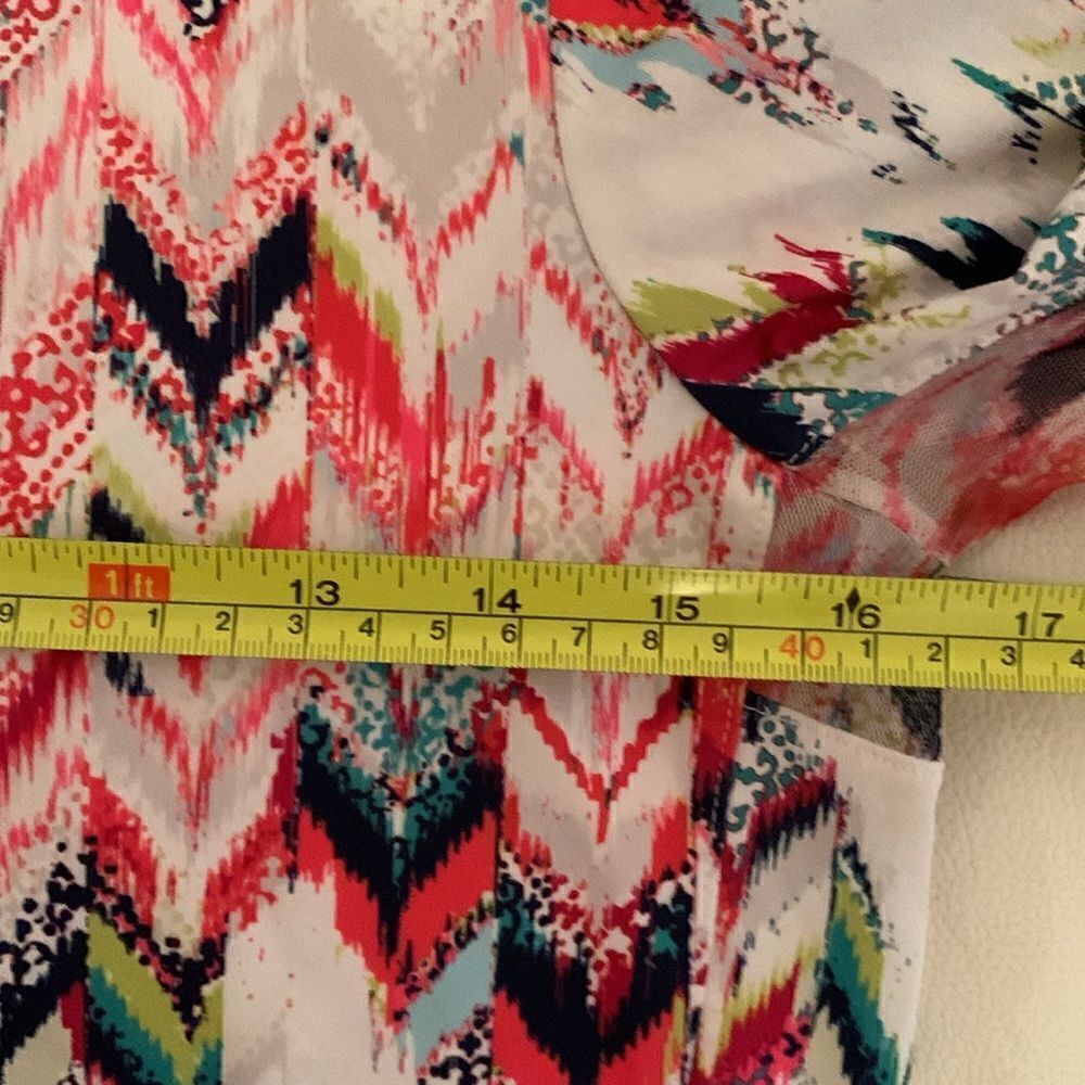 EP NY Long Sleeve Golf Women’s Top 1/4 Zip Multi Print Shirt Size XS - Picture 3 of 9